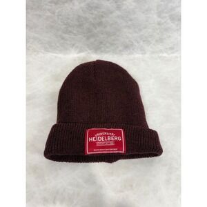 Beechfield Universitat Heidelberg Beanie Burgundy Marl Knit Hat B425